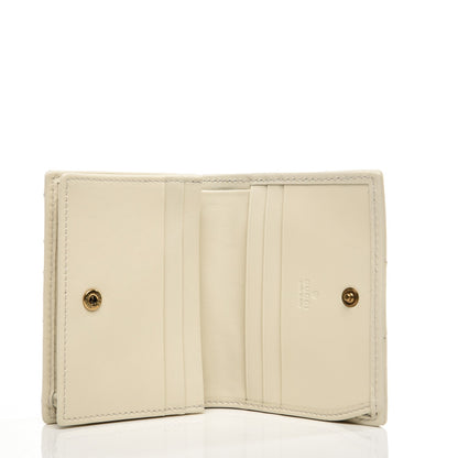 Gucci Calfskin Matelasse GG Marmont Card Case White 5 of 6