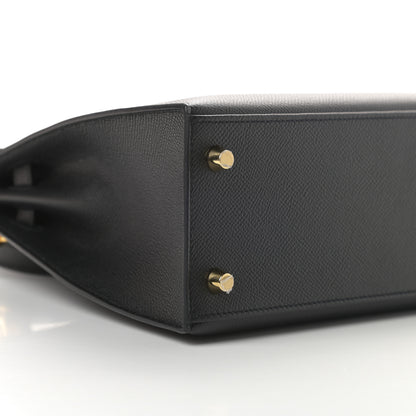 Hermes Epsom Kelly Sellier 25 Black 9 of 11