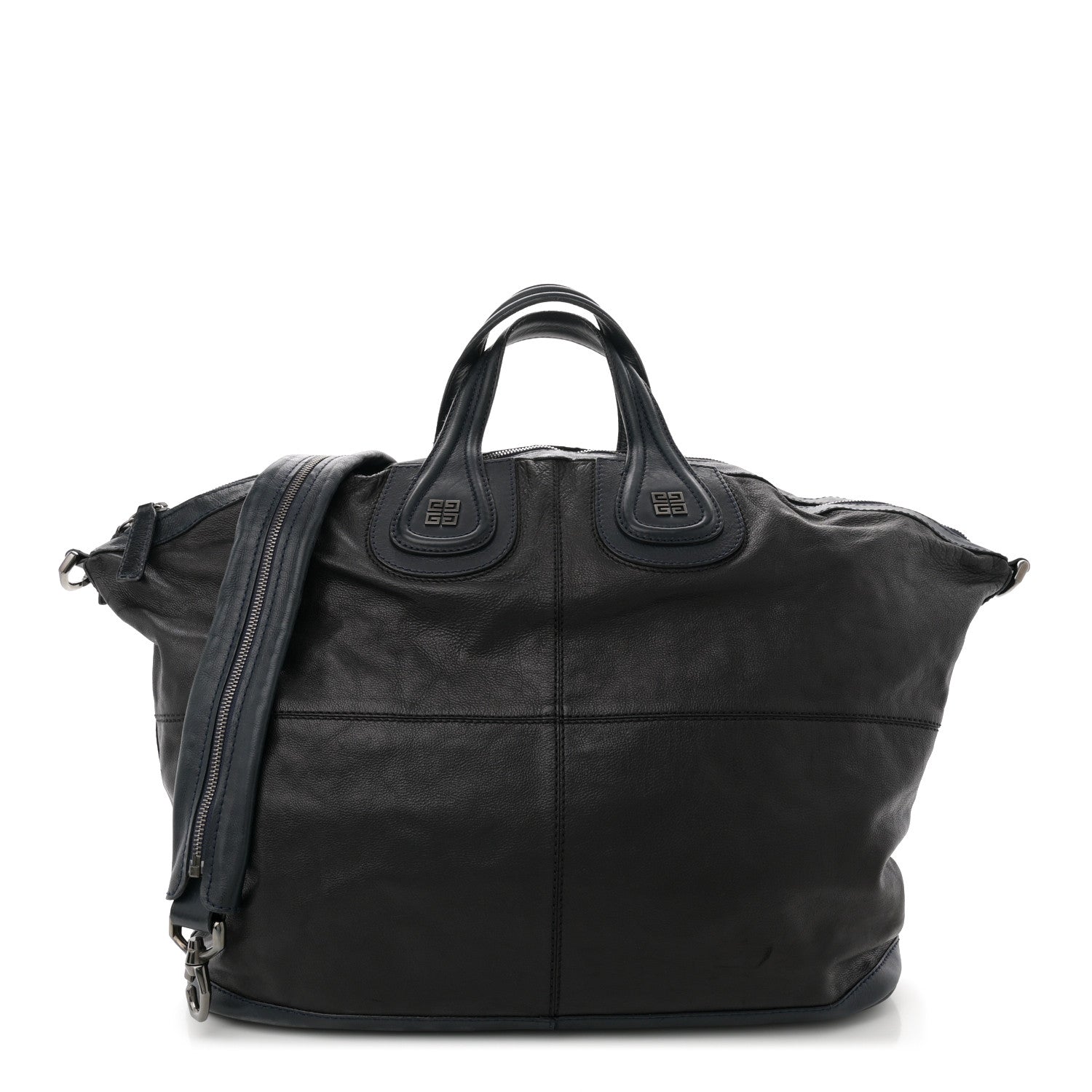Givenchy Sugar Goatskin Large Nightingale Black Navy 1 of 11