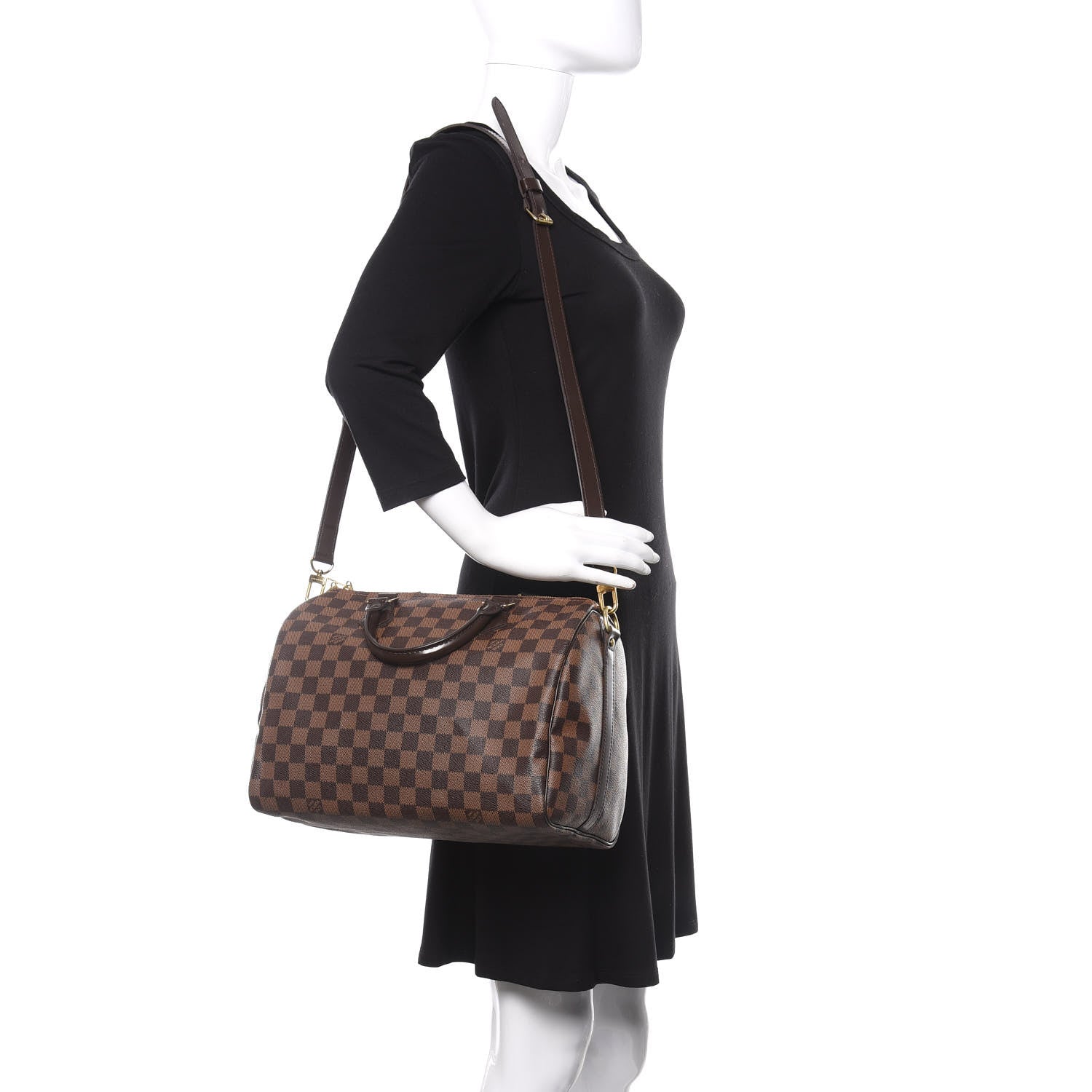 Louis Vuitton Damier Ebene Speedy Bandouliere 30 2 of 11