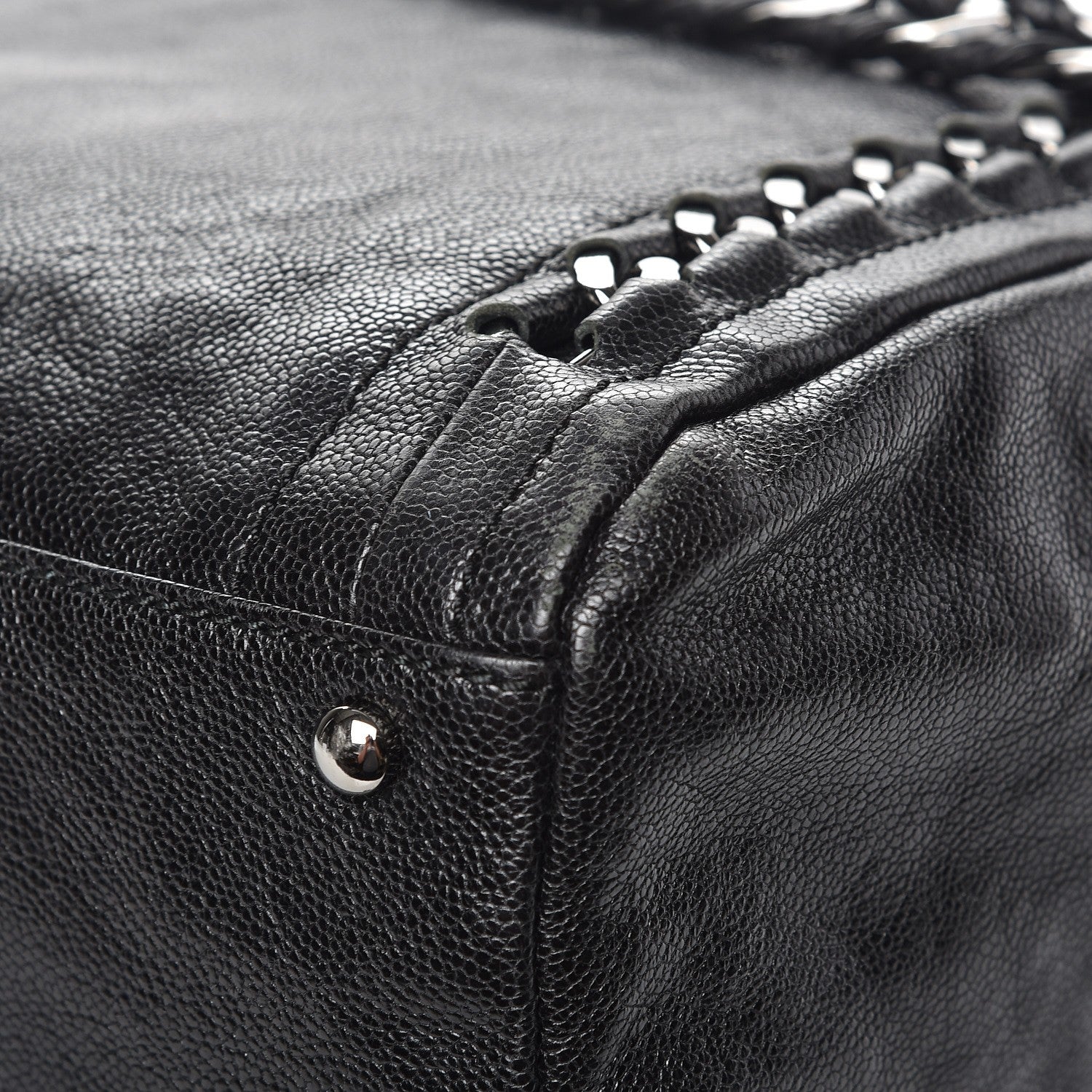 Chanel Glazed Caviar Modern Chain Tote Black 11 of 11