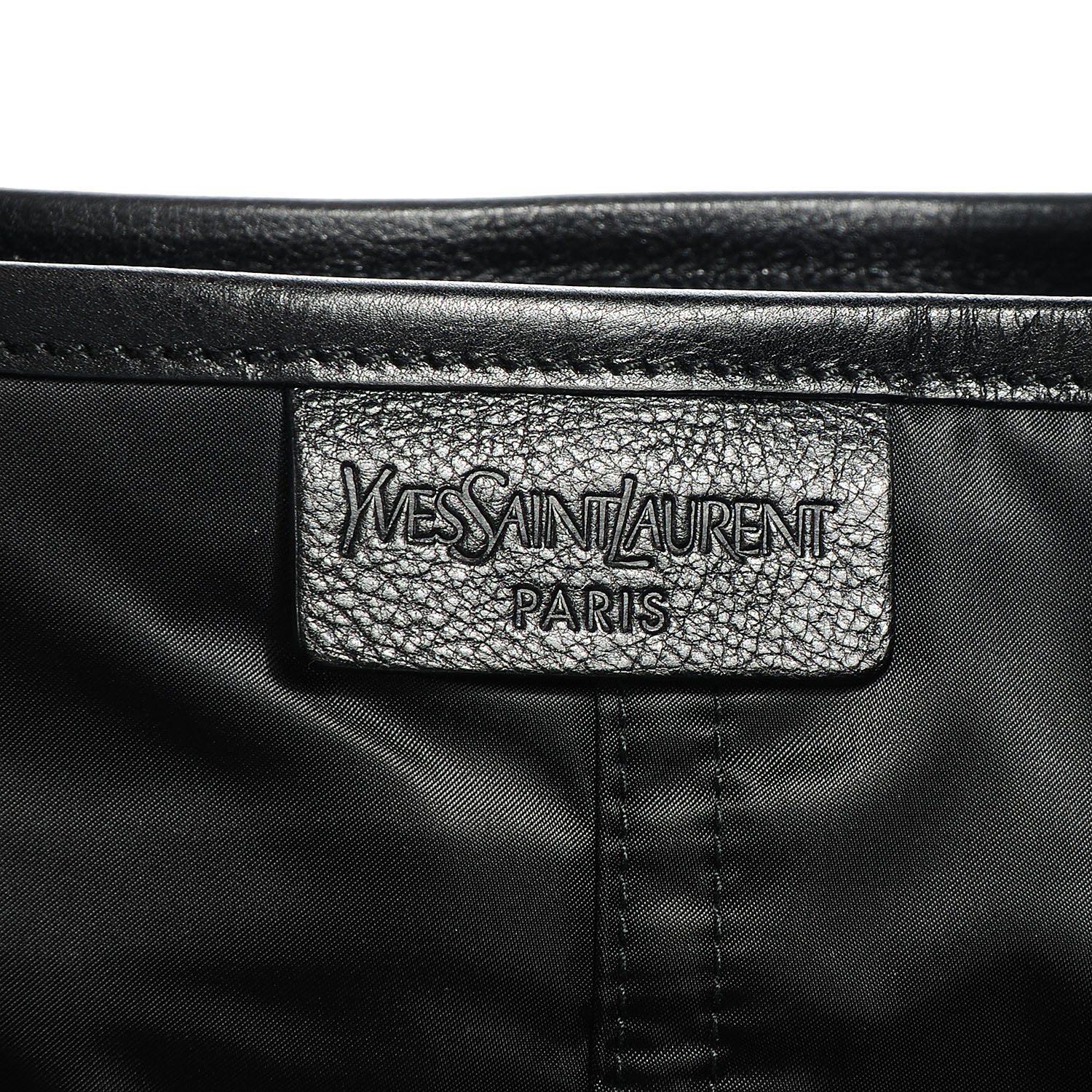 Saint Laurent Satin Tanger Tote Black 10 of 10
