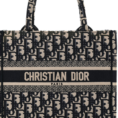 Christian Dior Oblique Small Book Tote Blue Multicolor 8 of 15