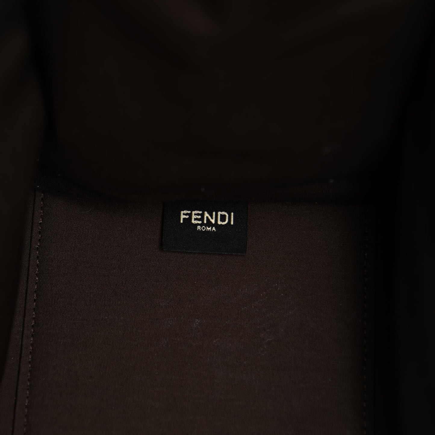 Canvas Vitello King Logo Embroidered Medium Fendi Sunshine Shopper Tote Sand Ghianda