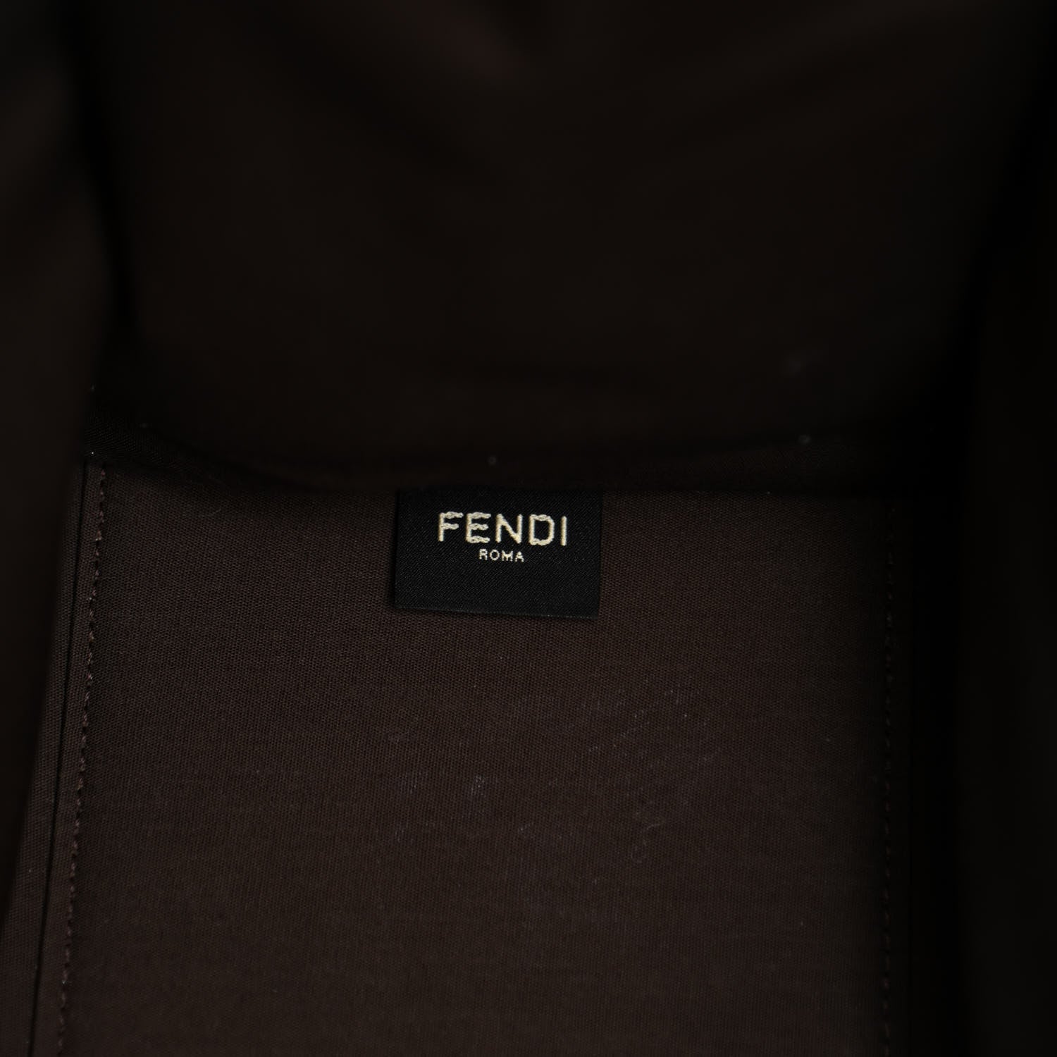 Fendi Canvas Vitello King Logo Embroidered Medium Fendi Sunshine Shopper Tote Sand Ghianda 6 of 8