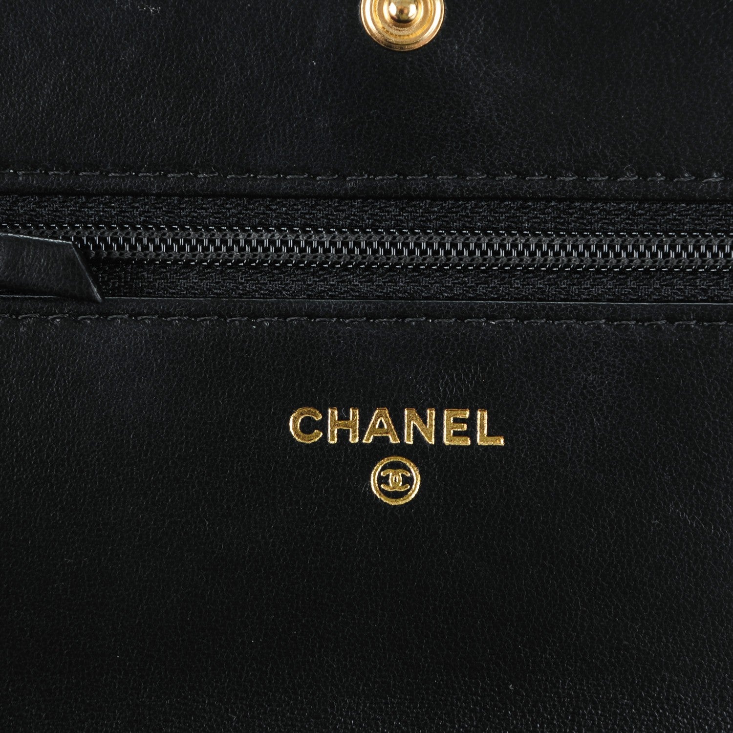 Chanel Lambskin Quilted Boy Wallet On Chain WOC Black 6 of 8