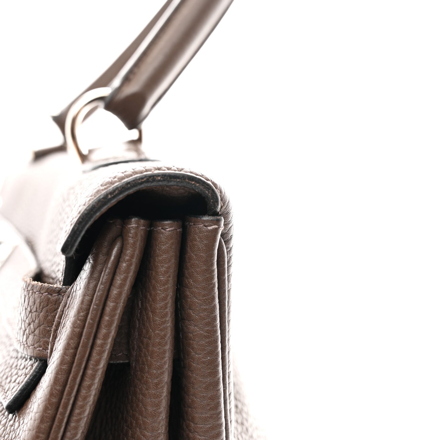 Taurillon Clemence Shoulder Kelly 40 Cafe
