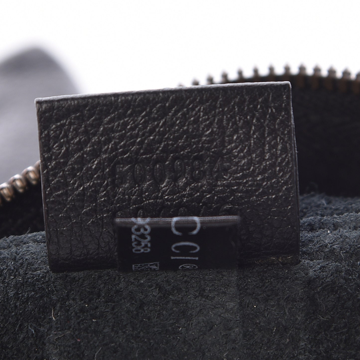 Pebbled Calfskin Large Logo Portfolio Clutch Black