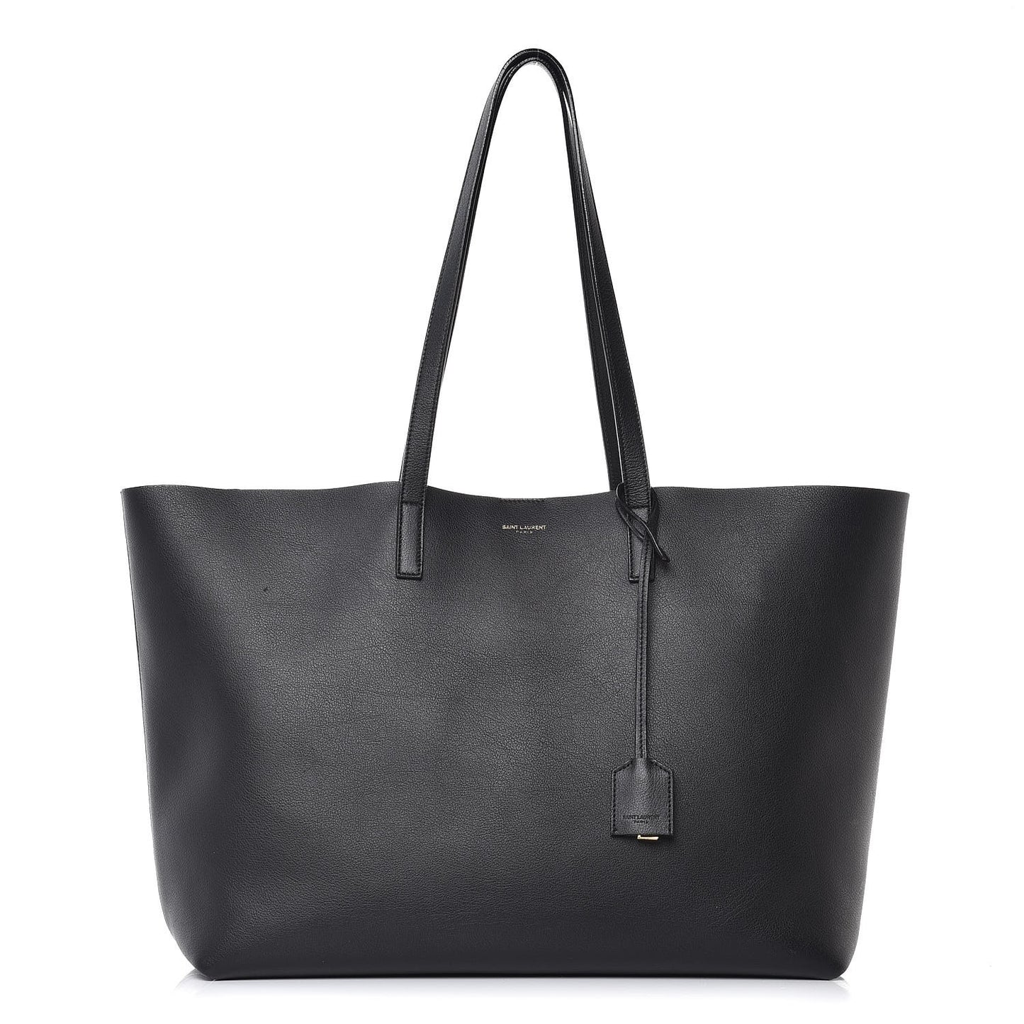Calfskin Large Shopping Tote Black