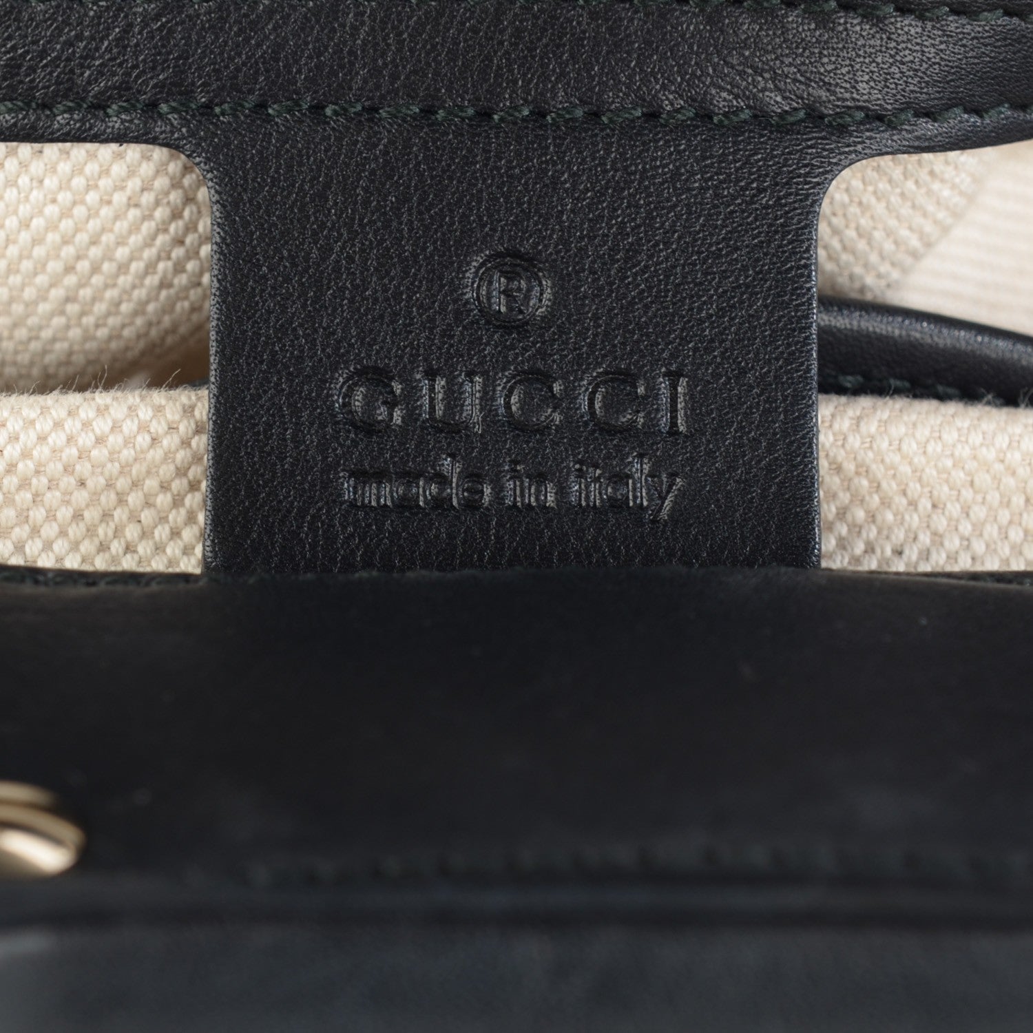 Gucci Calfskin Bamboo Frame Top Tassel Clutch Black 5 of 7