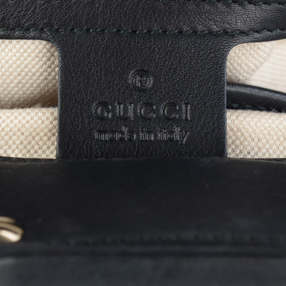 Gucci Calfskin Bamboo Frame Top Tassel Clutch Black 5 of 7