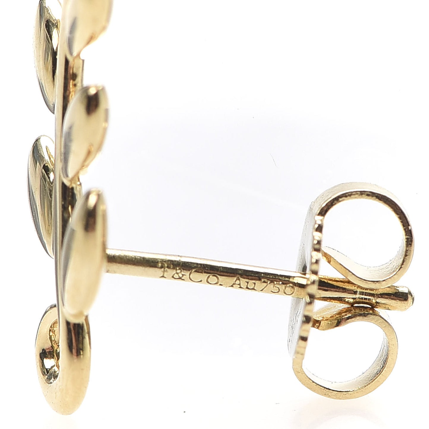 18K Yellow Gold Paloma Picasso Olive Leaf Climber Earrings