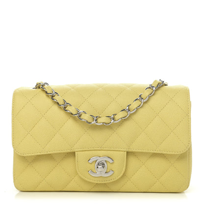 Chanel Caviar Quilted Mini Rectangular Flap Light Yellow 1 of 4