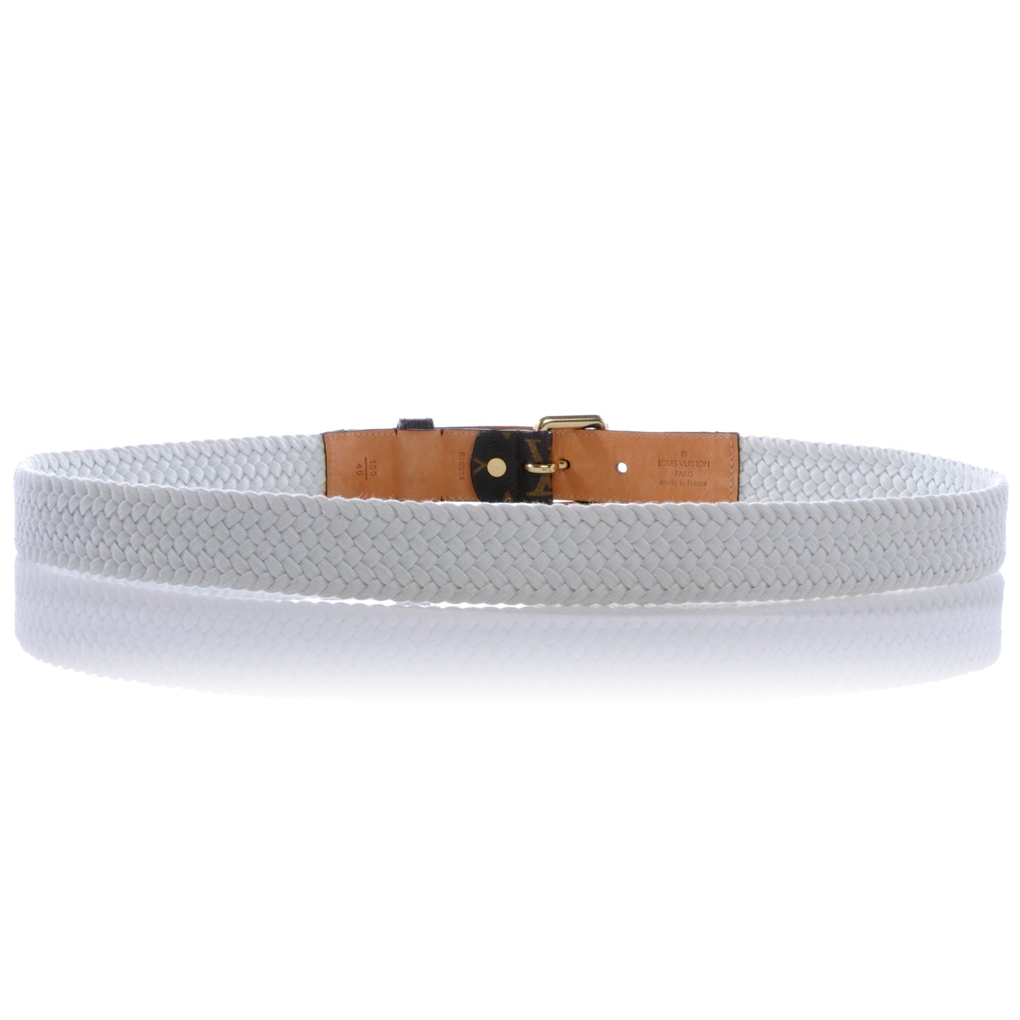 Monogram Woven Belt 100 40