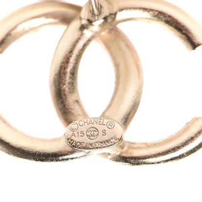 Chanel Crystal Baguette CC Earrings Gold Multicolor 4 of 5