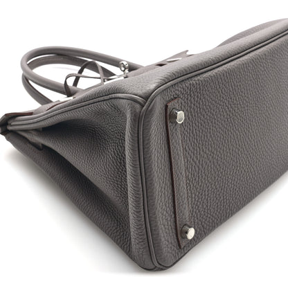 Hermes Togo Birkin 30 Etain 9 of 10