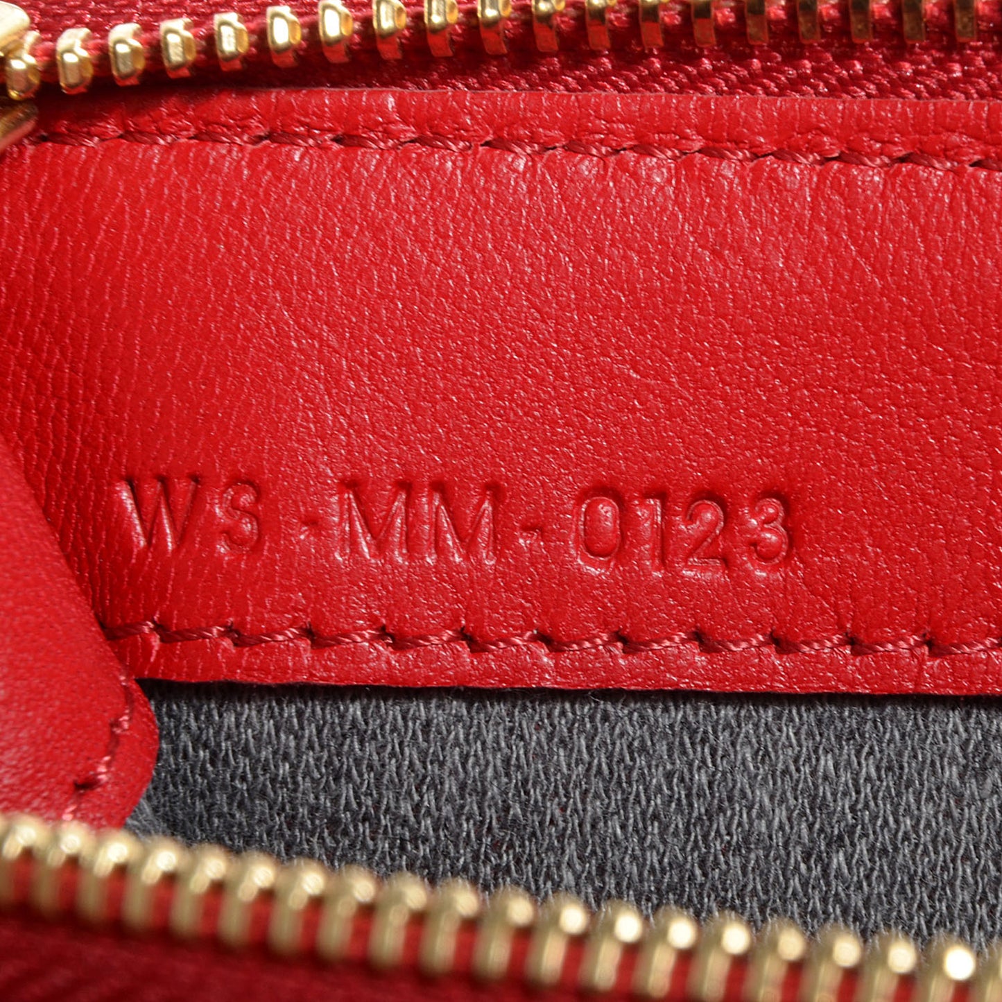 Lambskin Large Trio Crossbody Bag Vermillion