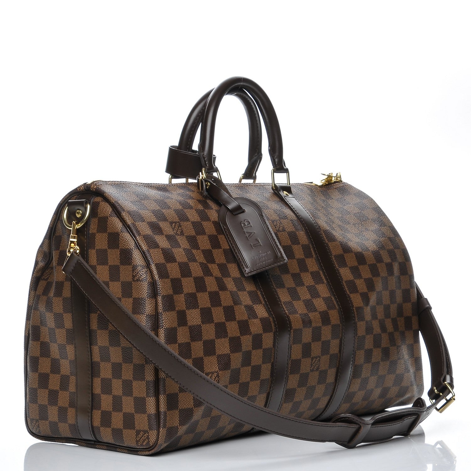 Louis Vuitton Damier Ebene Keepall Bandouliere 45 3 of 8