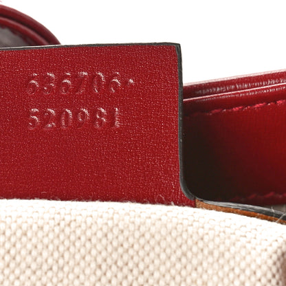 Gucci Boarded Dyana Lux Calfskin Bi-Color Small Jackie 1961 Hobo Blue Agata New Cherry Red 7 of 10
