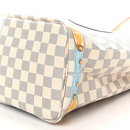Louis Vuitton Damier Azur Summer Trunks Mykonos Neo Neverfull MM 11 of 11