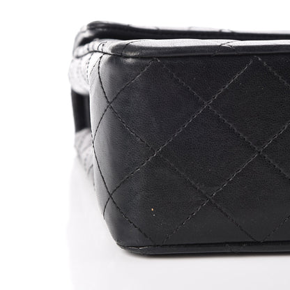 Chanel Lambskin Quilted Medium Double Flap Black 6 of 16
