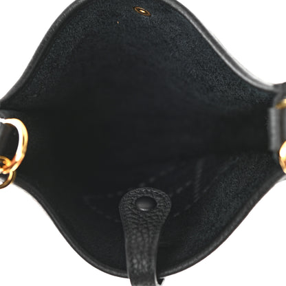 Hermes Taurillon Clemence Evelyne TPM Black 5 of 10