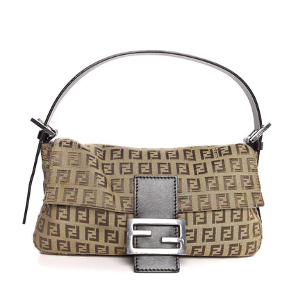 Fendi Zucchino Baguette Dark Brown 1 of 6