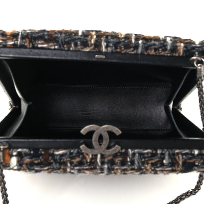 Chanel Tweed Kisslock Minaudiere Black Multicolor 8 of 11