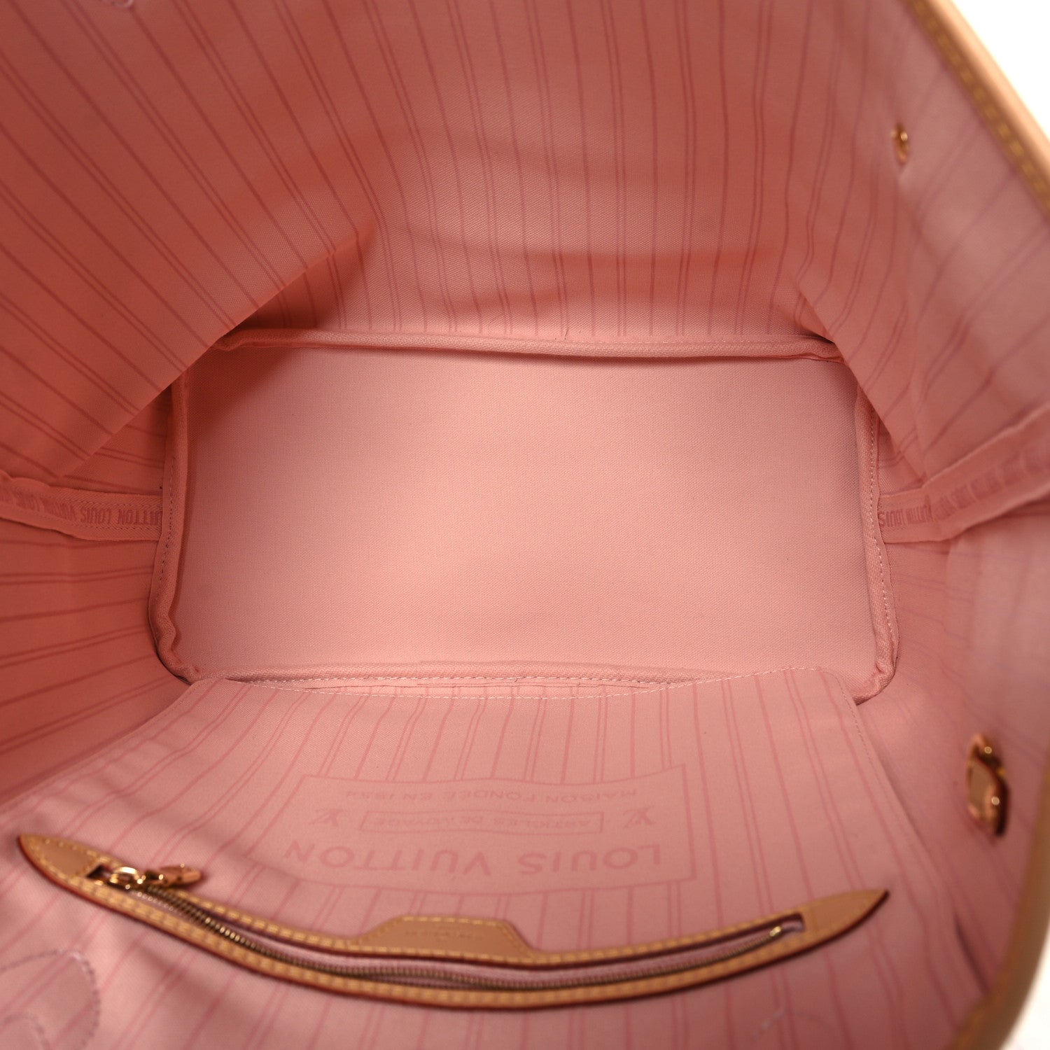 Louis Vuitton Damier Azur Neo Neverfull MM Rose Ballerine 5 of 9