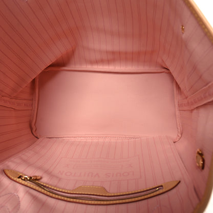 Louis Vuitton Damier Azur Neo Neverfull MM Rose Ballerine 5 of 9