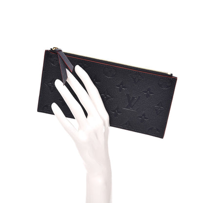 Louis Vuitton Empreinte Felicie Chain Wallet Zippered Insert Marine Rouge 2 of 7