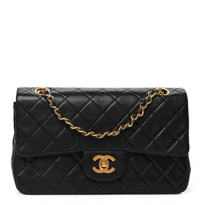 Chanel Lambskin Quilted Small Double Flap Black 1 of 10