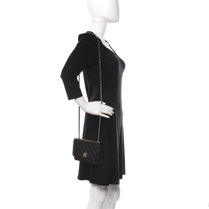 Chanel Lambskin Quilted Trendy CC Wallet On Chain WOC Black 2 of 13