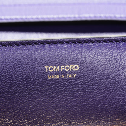 Tom Ford Calfskin Natalia Medium Bag Purple 5 of 8