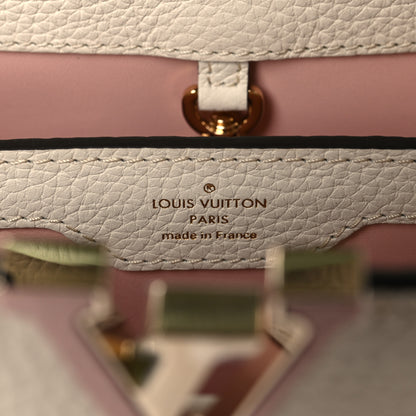 Louis Vuitton Taurillon Gradient Capucines BB Asnieres Green Rose 6 of 9