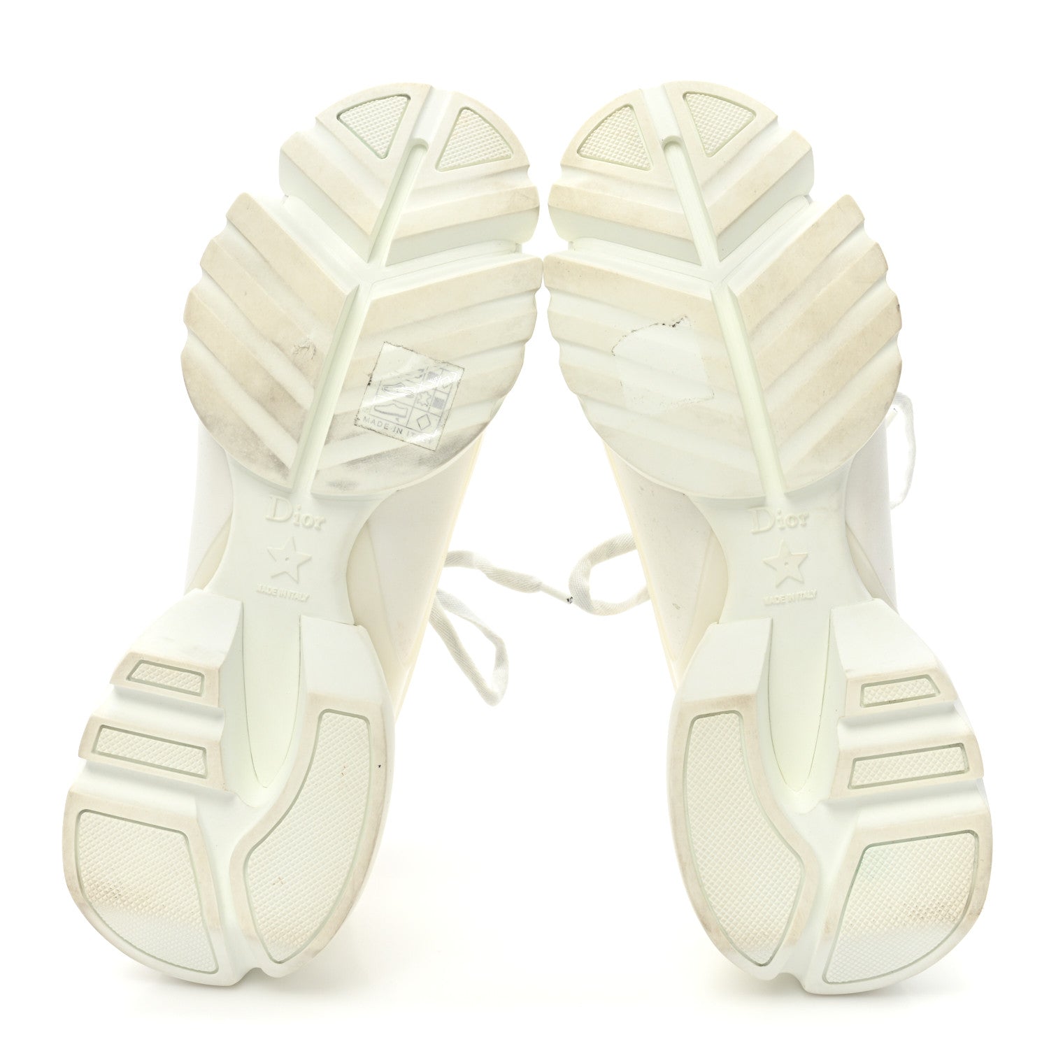 Christian Dior Technical Fabric Rubber Womens D-Connect Sneakers 38.5 White 4 of 7