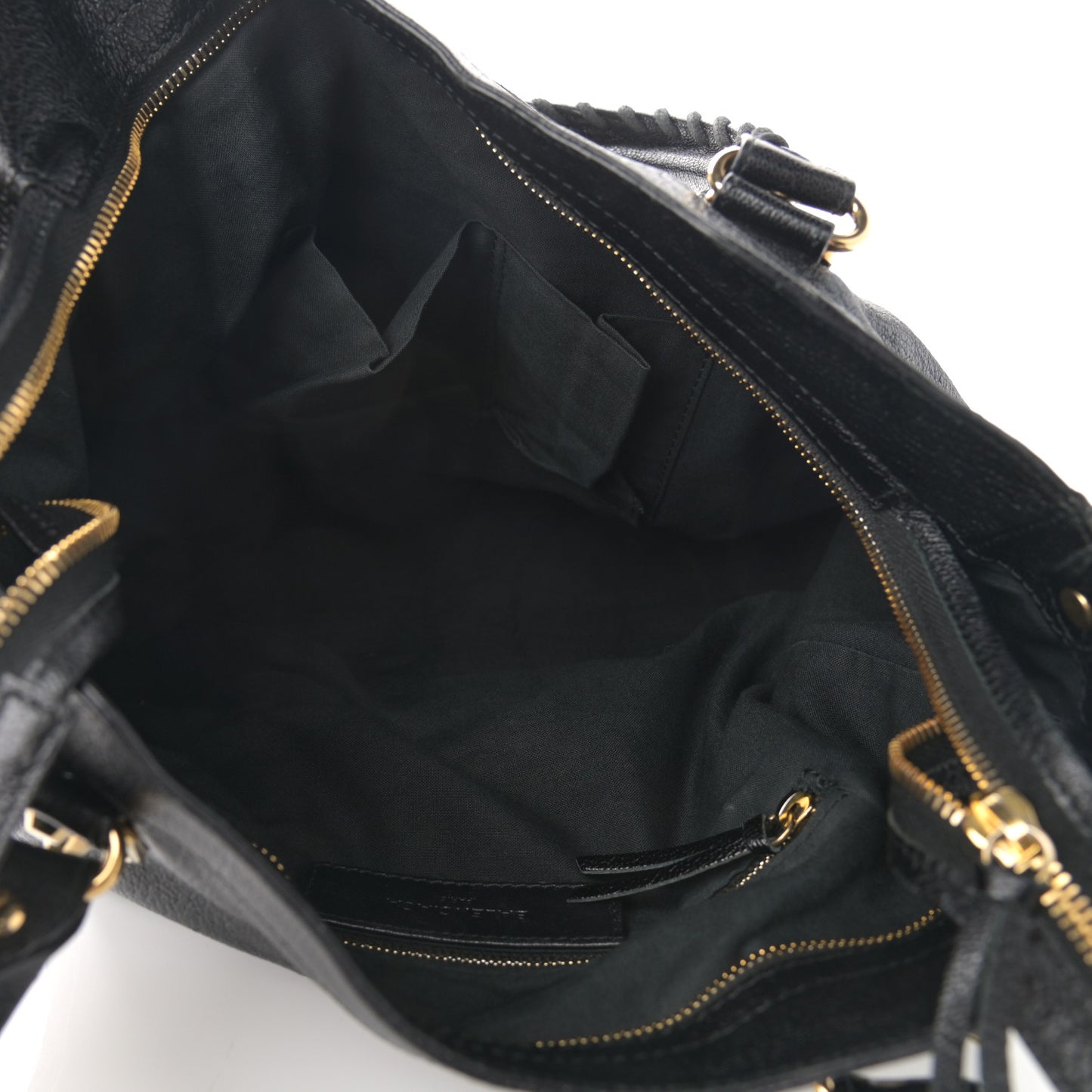 Chevre Gold Metallic Edge Hardware Velo Black