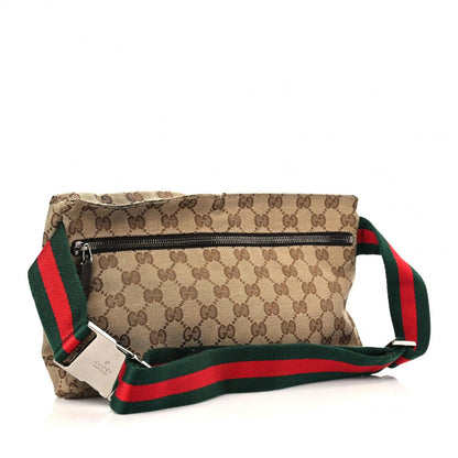 Gucci GG Monogram Double Pocket Belt Bag Dark Brown 3 of 12