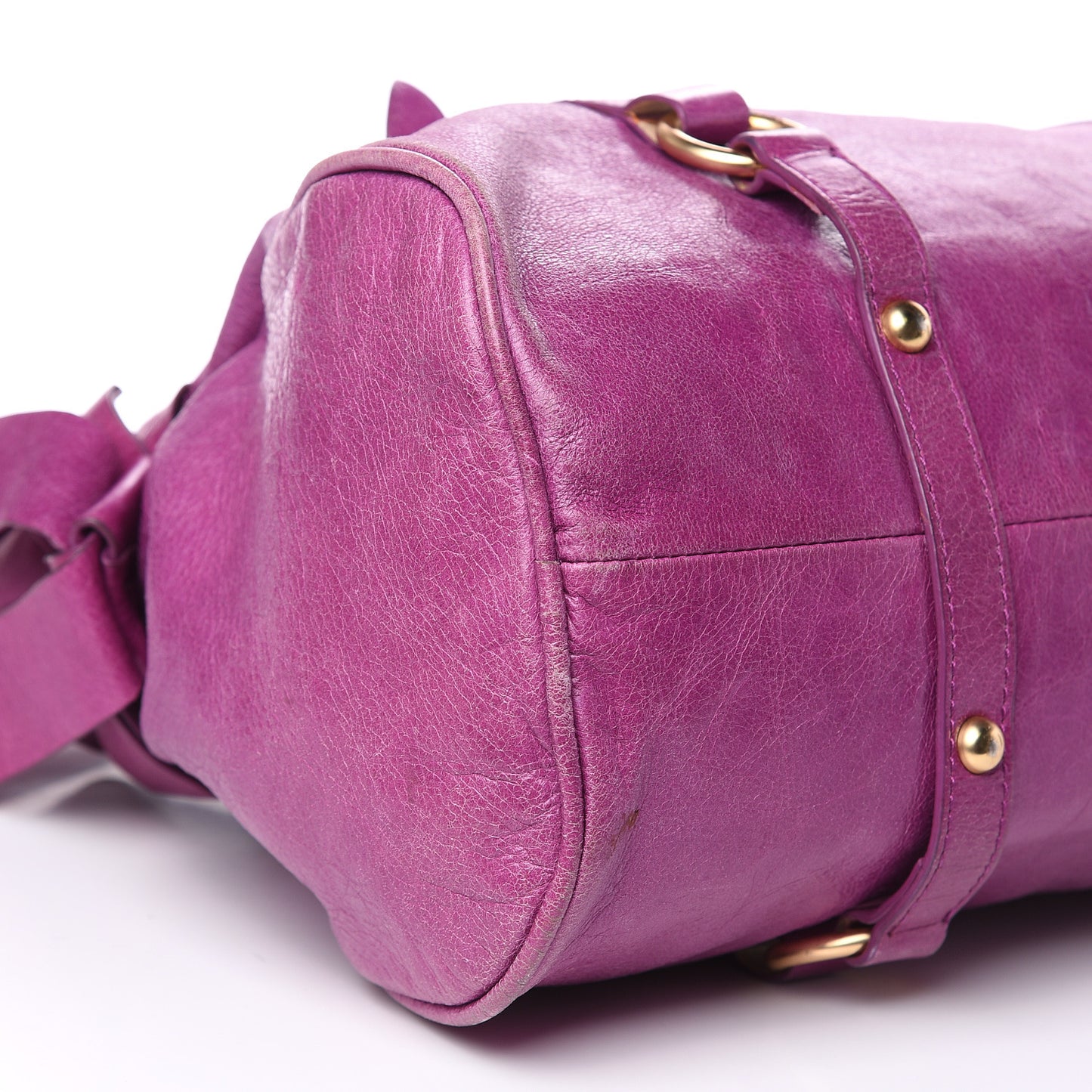 Vitello Lux Medium Bow Bag Fuchsia