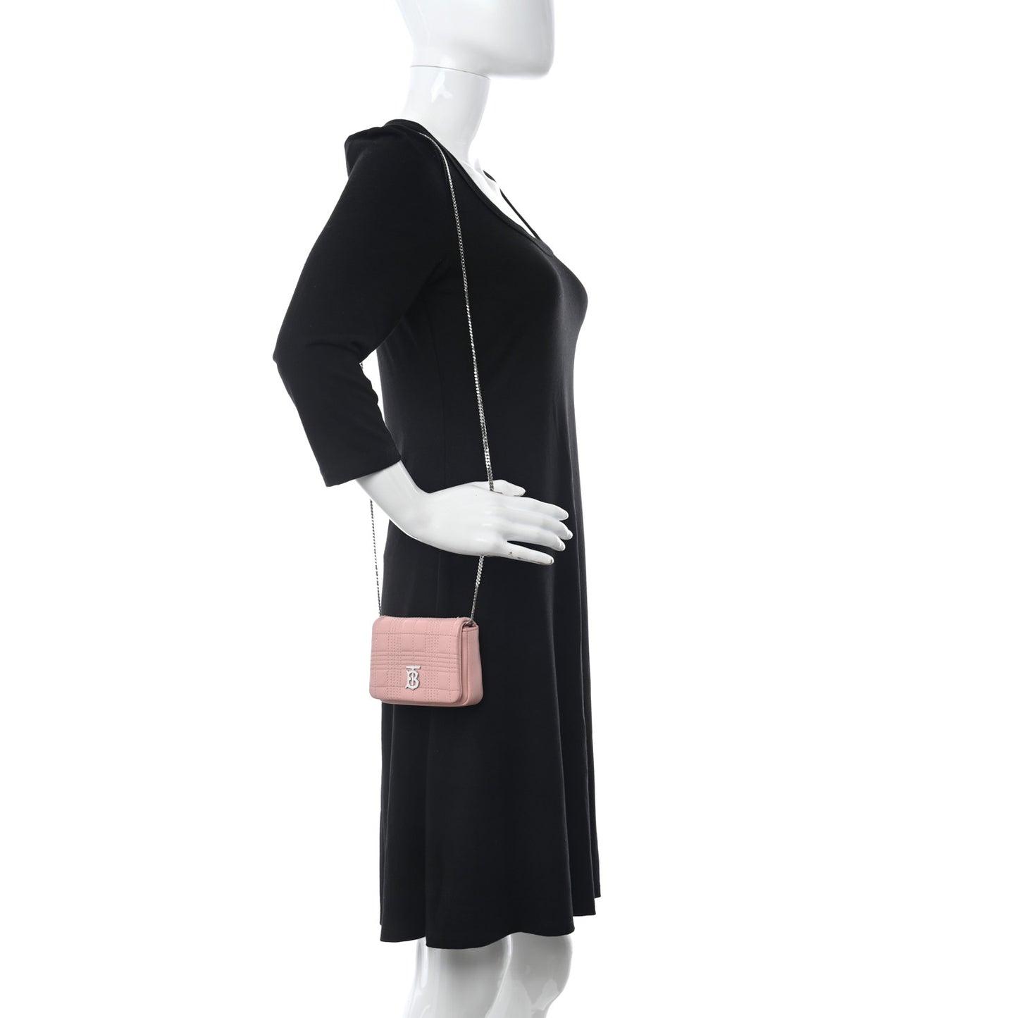 Lambskin Quilted Micro Lola Bag Blush Pink