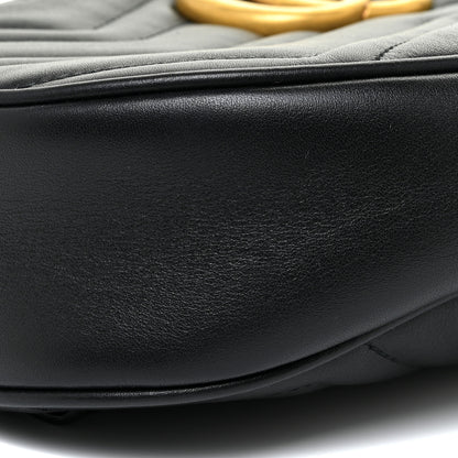 Gucci Calfskin Matelasse GG Marmont Belt Bag 95 38 Black 9 of 13
