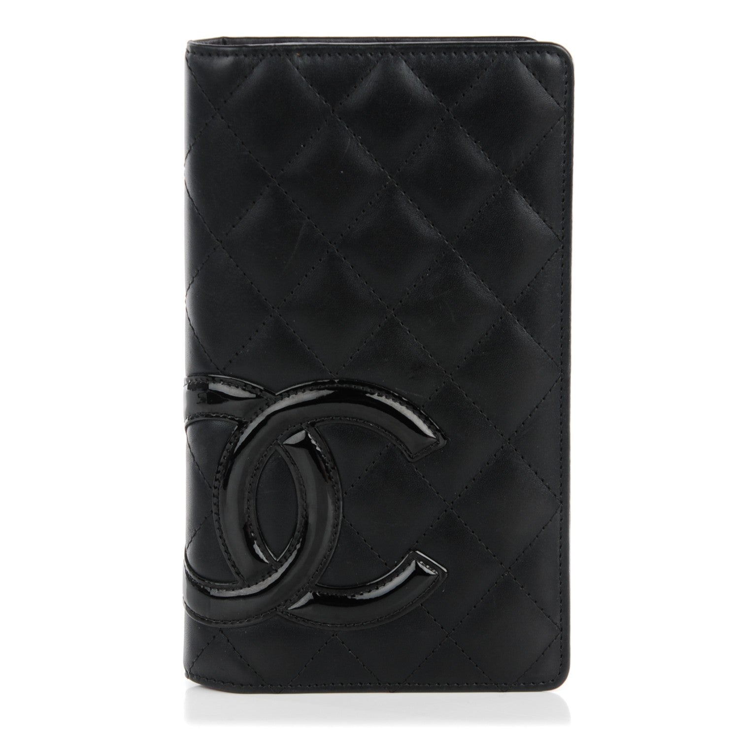 Chanel Calfskin Quilted Cambon Yen Wallet Black 1 of 9