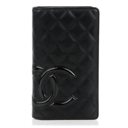 Chanel Calfskin Quilted Cambon Yen Wallet Black 1 of 9
