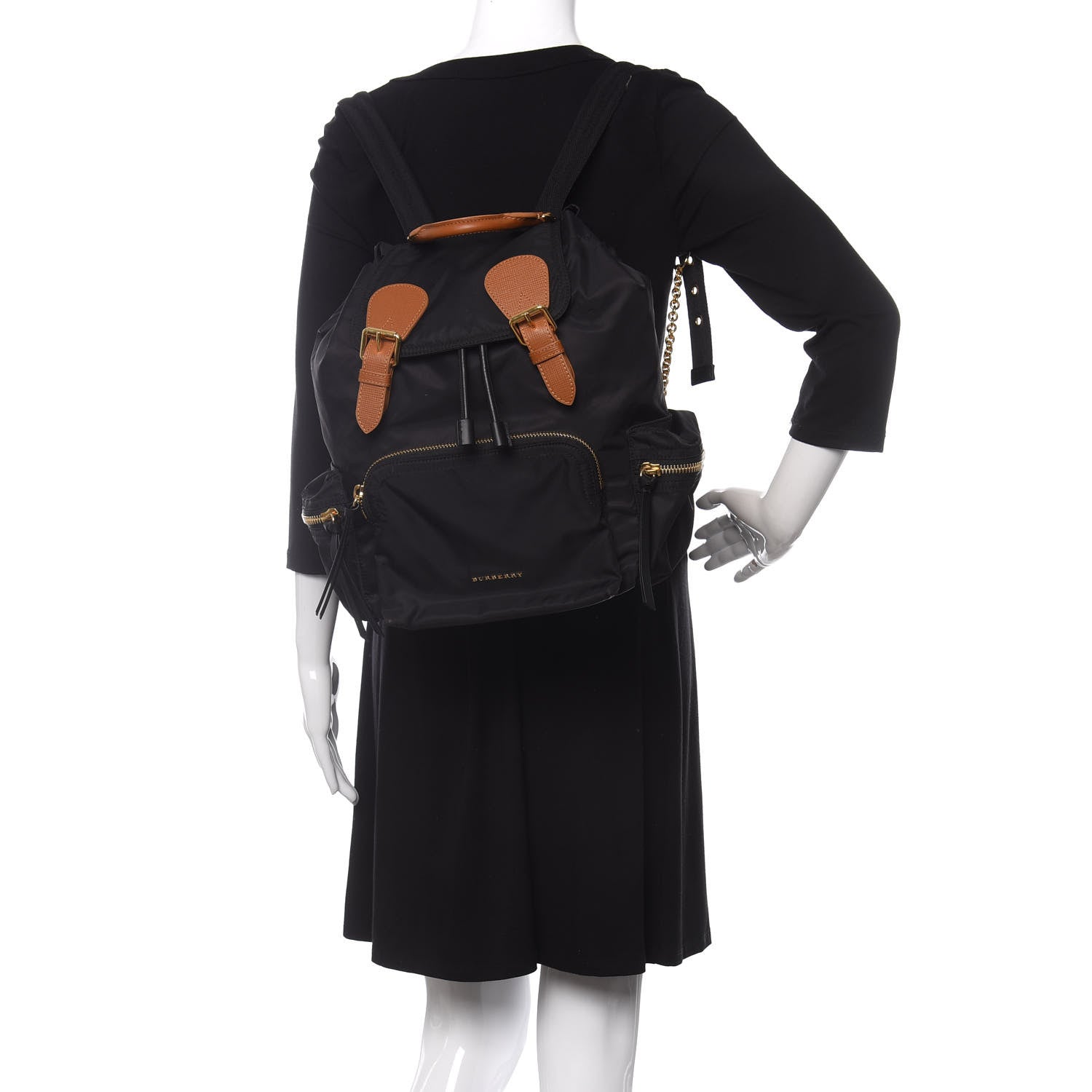 Burberry Nylon Medium Rucksack Backpack Black 2 of 13