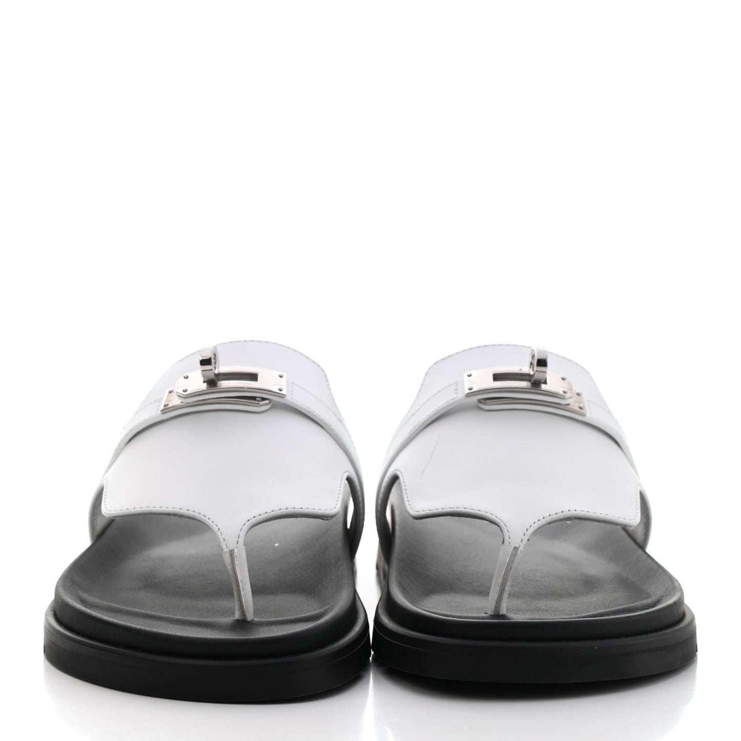 Calfskin Womens Empire Sandals 35 White