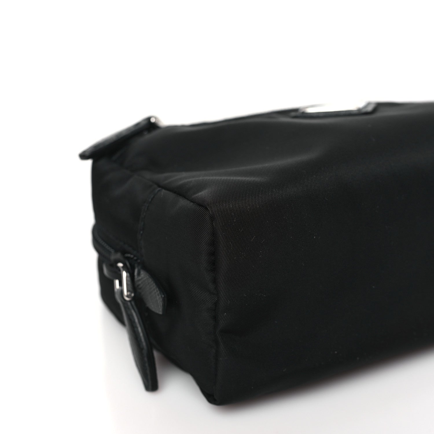 Prada Re-Nylon Saffiano Pouch Wristlet Black 7 of 8
