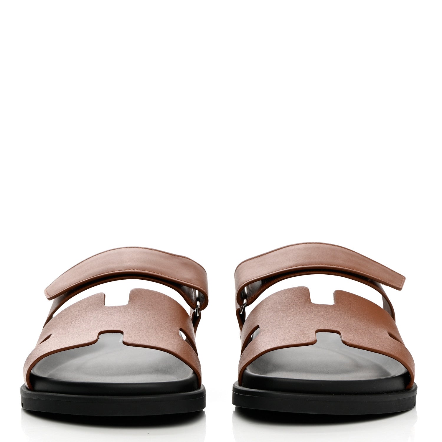 Hermes Calfskin Mens Chypre Sandals 42.5 Naturel 2 of 9