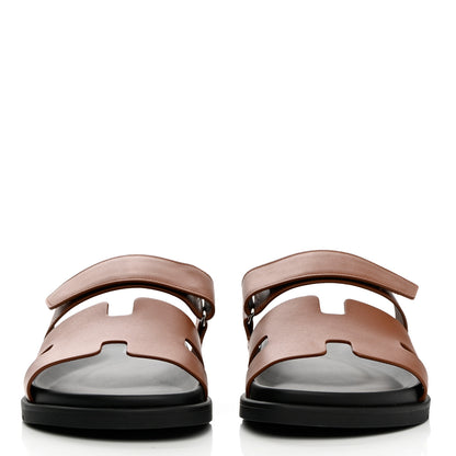 Hermes Calfskin Mens Chypre Sandals 42.5 Naturel 2 of 9