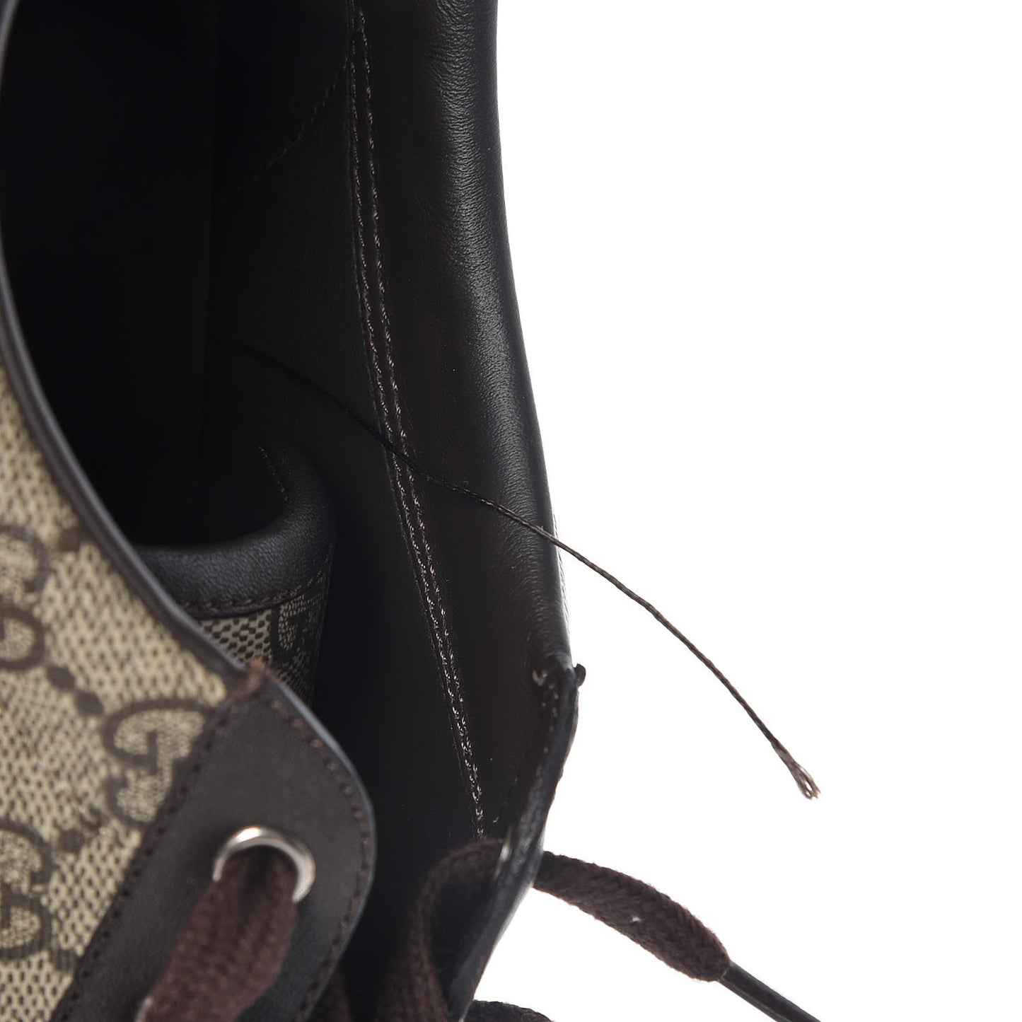 GG Supreme Monogram Mens Tessuto Sneakers 12 Ebony