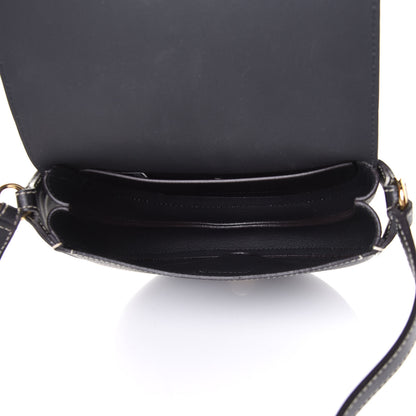 Chloe Grained Calfskin Small Darryl Saddle Crossbody Bag Black 4 of 4
